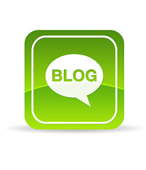 Image showing Green Blog Icon