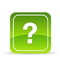 Image showing Green Question Mark Icon