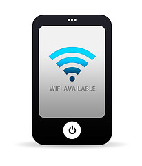 Image showing Mobile Phone Wifi Available