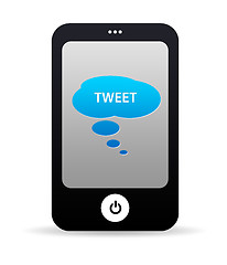 Image showing Tweet Mobile Phone