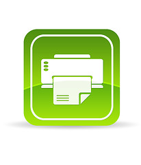 Image showing Green Printer Icon