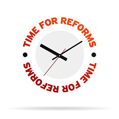 Image showing Time For Reforms Clock