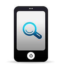 Image showing Mobile Phone with search icon