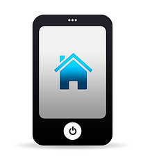 Image showing Mobile Phone Home Icon