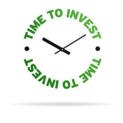 Image showing Time To Invest Clock