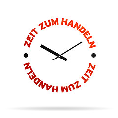 Image showing Time For Action Clock