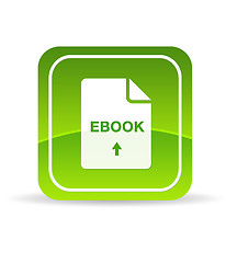 Image showing Green Ebook Document Icon