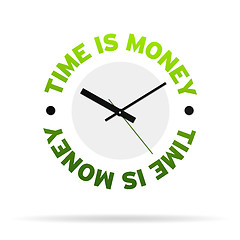 Image showing Time is Money Clock