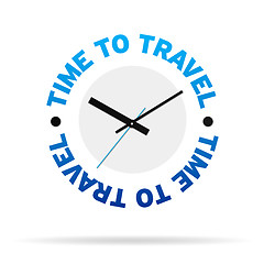 Image showing Time To Travel Clock