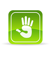 Image showing Green Hand Icon