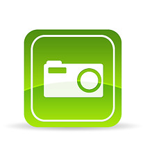 Image showing Green Digital Camera Icon