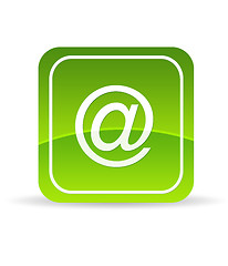 Image showing Green Email Icon