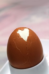 Image showing heart egg