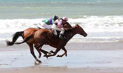 Image showing beach race