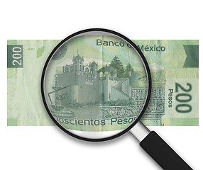 Image showing Magnifying Glass - 200 Pesos - Back Side