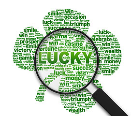 Image showing Magnifying Glass - Lucky