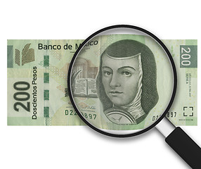 Image showing Magnifying Glass - 200 Pesos - Front Side