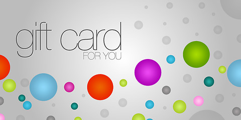 Image showing Colorful Gift Card