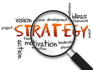 Image showing Magnifying Glass - Strategy