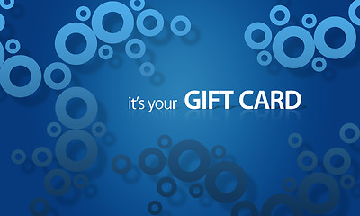 Image showing Blue object Giftcard