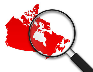 Image showing Magnifying Glass - Canada