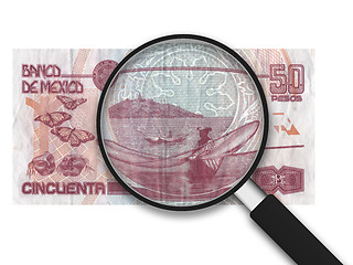 Image showing Magnifying Glass - 50 Pesos - Back Side