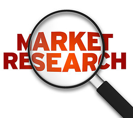 Image showing Magnifying Glass - Market Research