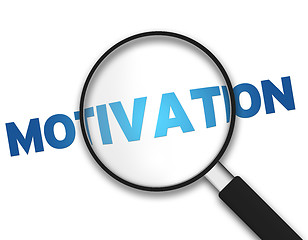 Image showing Magnifying Glass - Motivation