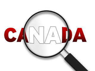 Image showing Magnifying Glass - Canada