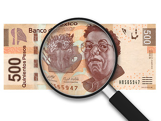 Image showing Magnifying Glass - 500 Pesos