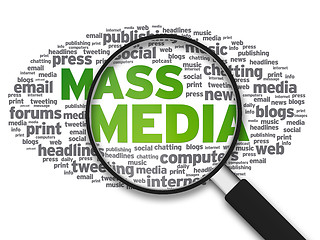 Image showing Magnifying Glass - Mass Media