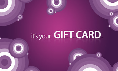 Image showing Purple Gift Card