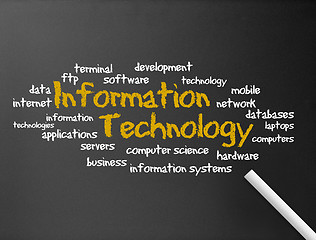 Image showing Chalkboard - Information Technology