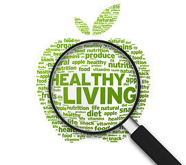 Image showing Magnifying Glass - Healthy Living