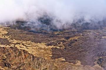 Image showing Haleakala Volcano and Crater Maui Hawaii, slopes of crater mount