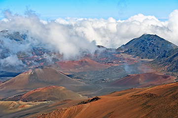 Image showing Haleakala Volcano and Crater Maui Hawaii 