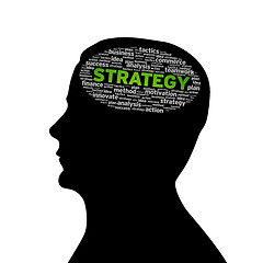 Image showing Silhouette head - Strategy