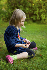 Image showing Portrait of a little girl