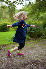 Image showing Little girl dancing