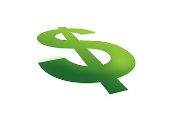 Image showing Perspective Dollar Sign