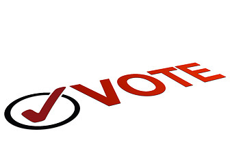 Image showing Perspective Vote Sign