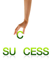 Image showing Success - Hand