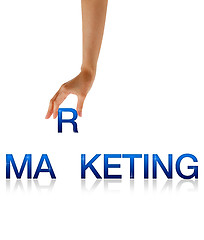 Image showing Marketing - Hand