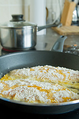 Image showing frying fish fillet