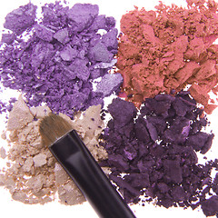 Image showing crushed eyeshadows