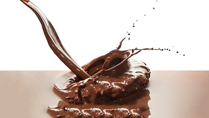 Image showing pouring chocolate
