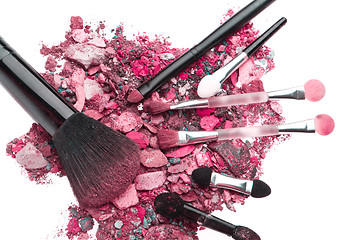 Image showing crushed eyeshadows