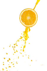 Image showing orange juice splash