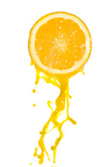 Image showing orange juice splash