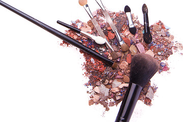 Image showing crushed eyeshadows